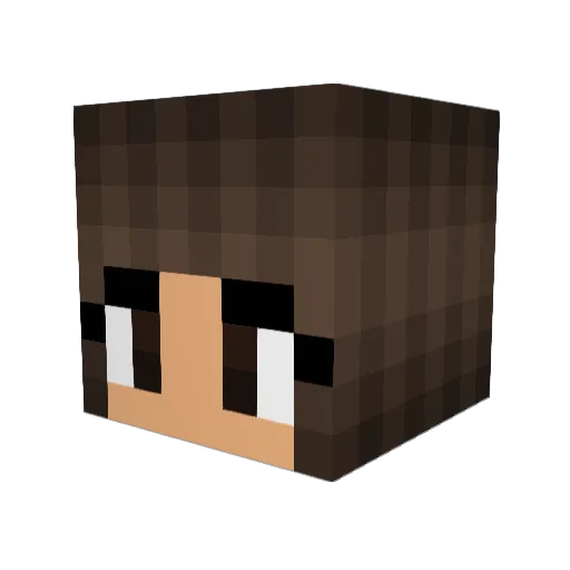 AngelSlr77 Minecraft avatar head, 3D render