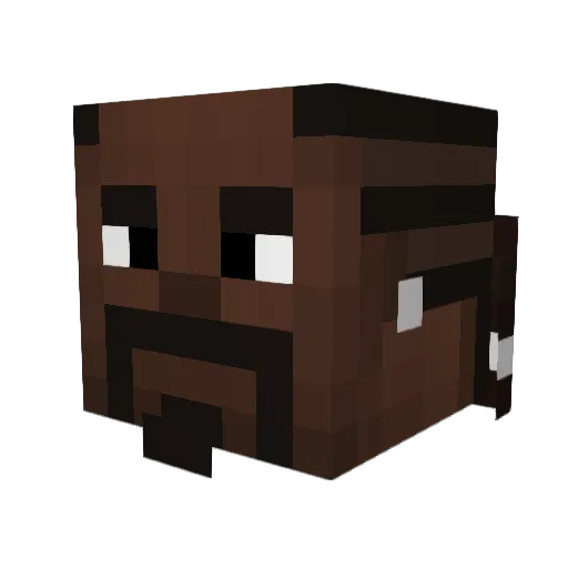 AngelSmooke Minecraft avatar head, 3D render