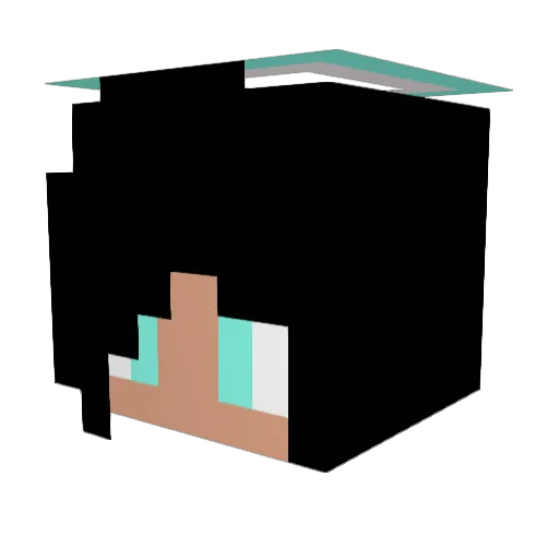 AngelWithTheHalo Minecraft avatar head, 3D render
