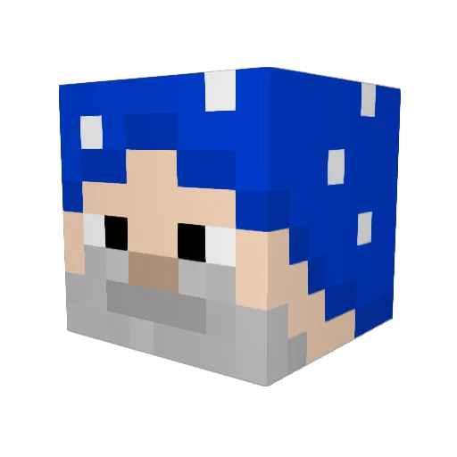 AngelZaldivar Minecraft avatar head, 3D render