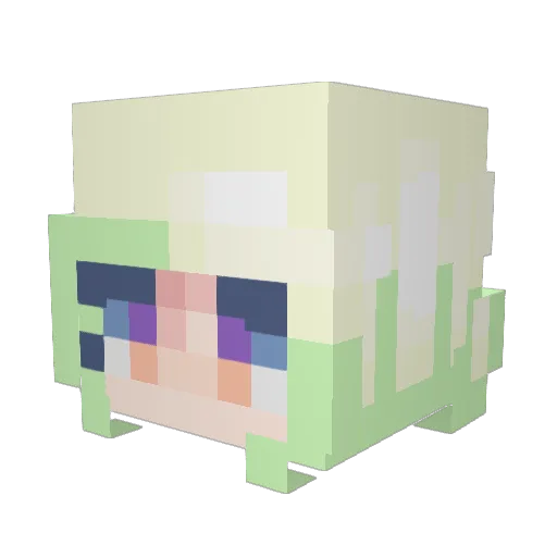 Angel_Eden Minecraft avatar head, 3D render