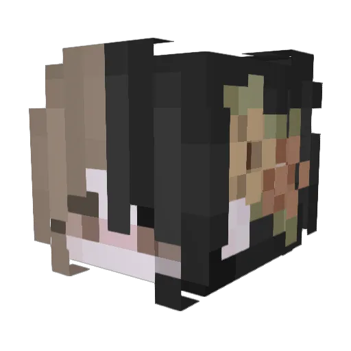 Angel_Hotel Minecraft avatar head, 3D render