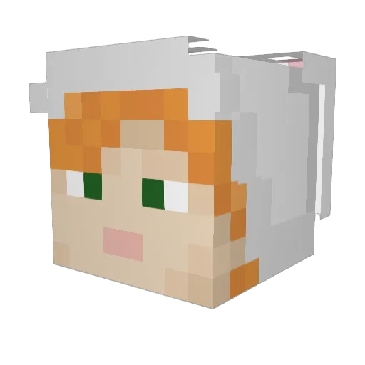 Angel_Jan Minecraft avatar head, 3D render