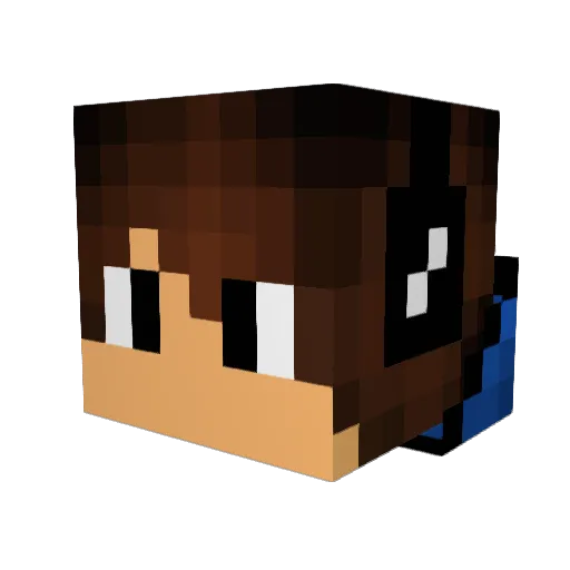 Angel_KiingZ Minecraft avatar head, 3D render