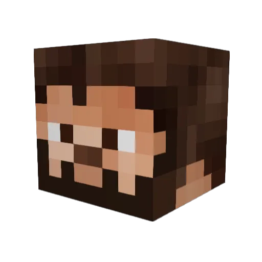 Angel_Megolzia Minecraft avatar head, 3D render