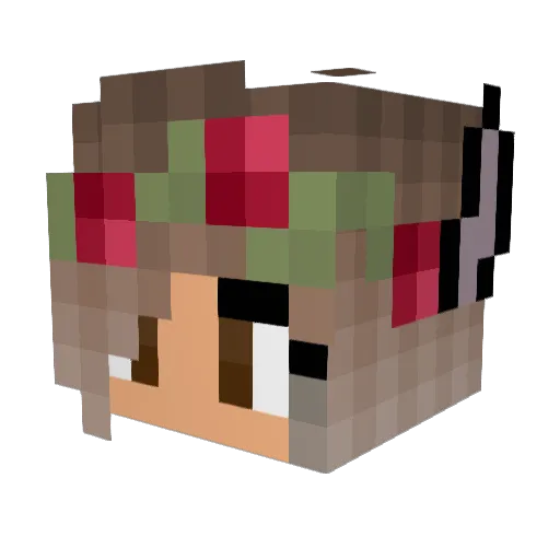 Angel_Pup5154 Minecraft avatar head, 3D render