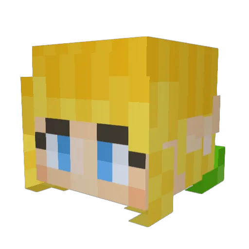 Angel_Style777 Minecraft avatar head, 3D render