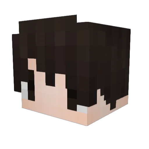 Angel_feng Minecraft avatar head, 3D render