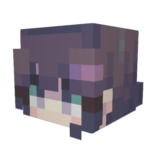 Angel_zz Minecraft avatar head, 3D render