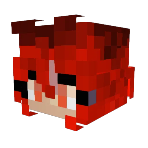 Angela91 Minecraft avatar head, 3D render