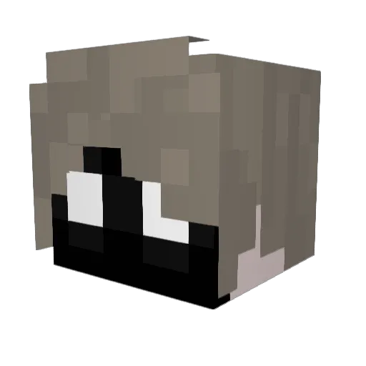 Angela923 Minecraft avatar head, 3D render