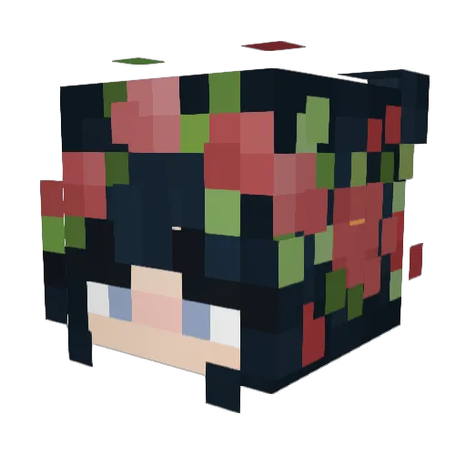 AngelaR04 Minecraft avatar head, 3D render