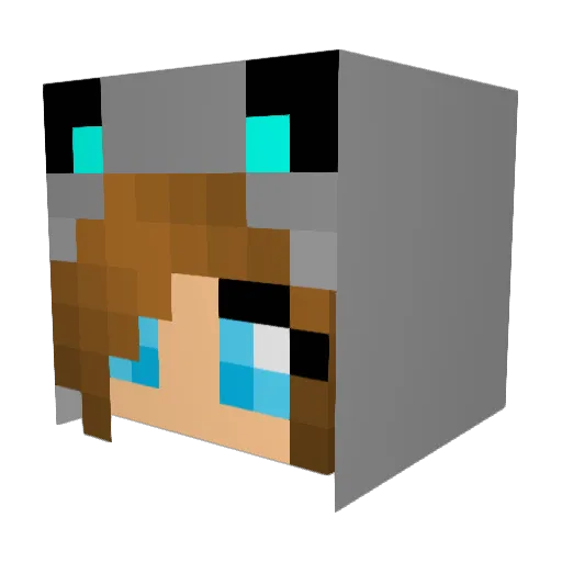 Angelaruby10 Minecraft avatar head, 3D render