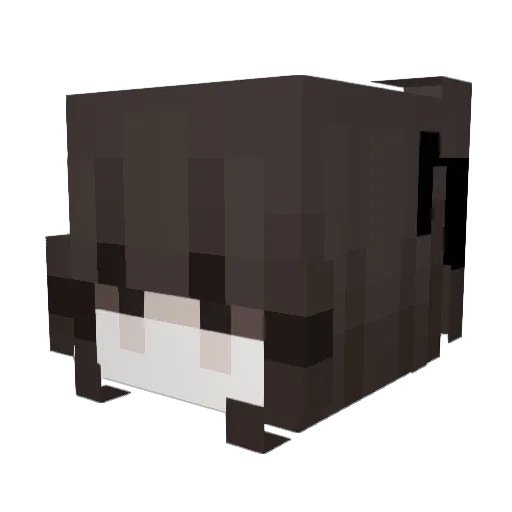 Angelec Minecraft avatar head, 3D render