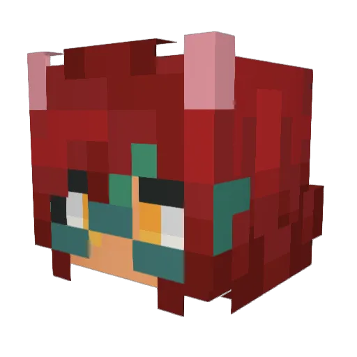 AngelessCannon Minecraft avatar head, 3D render