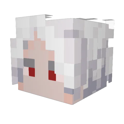 Angelguardian12 Minecraft avatar head, 3D render