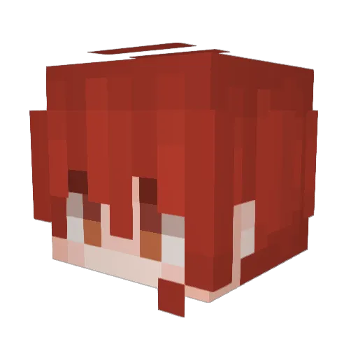 AngelicCryptids Minecraft avatar head, 3D render