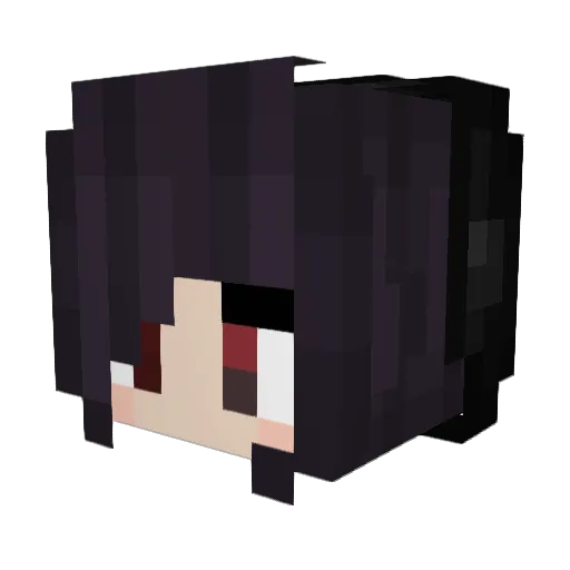 AngelicDemon9 Minecraft avatar head, 3D render