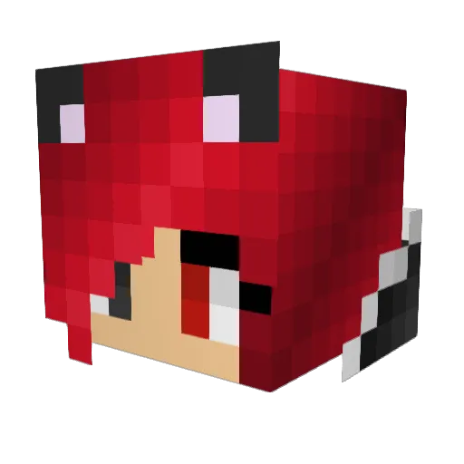 AngelicDragon12 Minecraft avatar head, 3D render