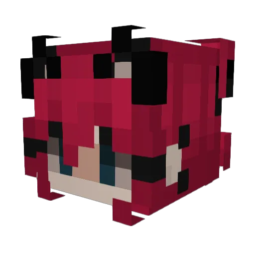 AngelicLena Minecraft avatar head, 3D render