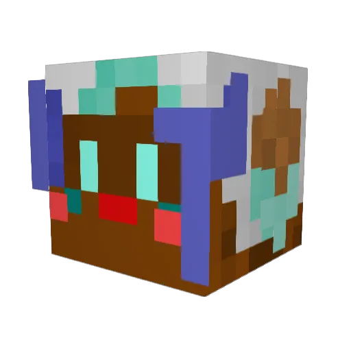 AngelicOvine Minecraft avatar head, 3D render