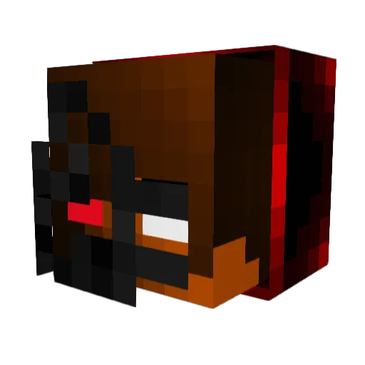 AngelicShadow645 Minecraft avatar head, 3D render