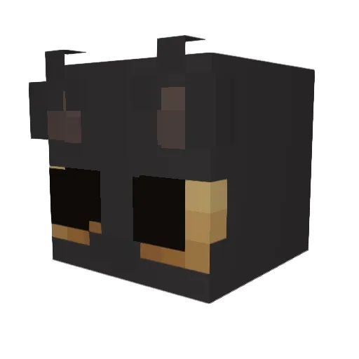 AngelicVipers Minecraft avatar head, 3D render