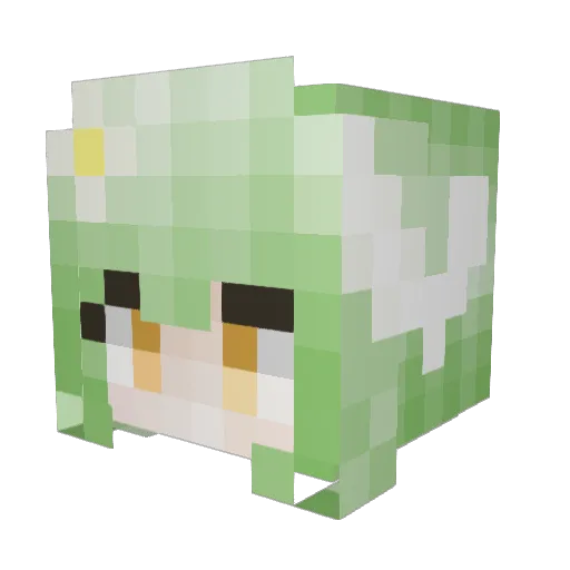 Angelic_Loli Minecraft avatar head, 3D render