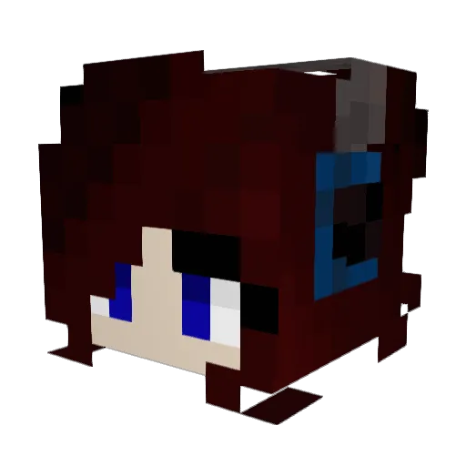 Angelic_Shadow Minecraft avatar head, 3D render