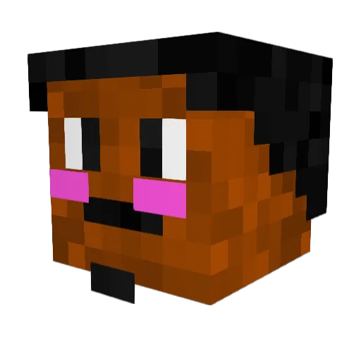 Angelic_Sock Minecraft avatar head, 3D render