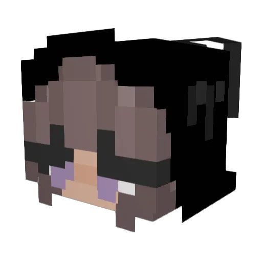 AngelicaHamilton Minecraft avatar head, 3D render