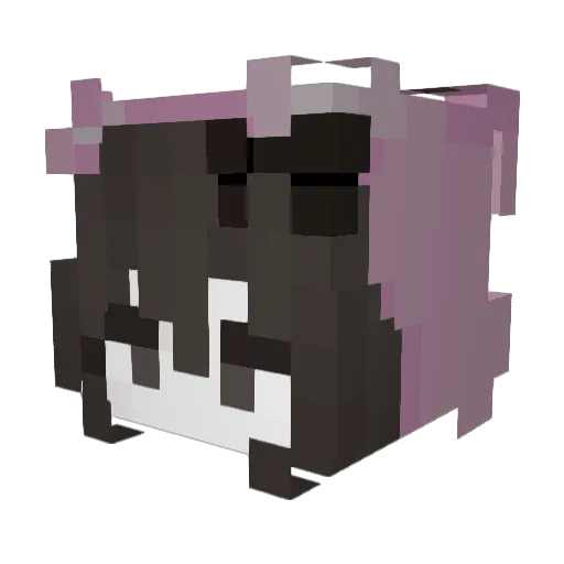 Angeliinaa_ Minecraft avatar head, 3D render
