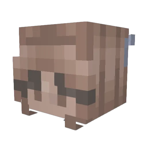 AngelineYT Minecraft avatar head, 3D render