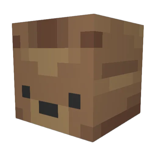 Angelistcool Minecraft avatar head, 3D render