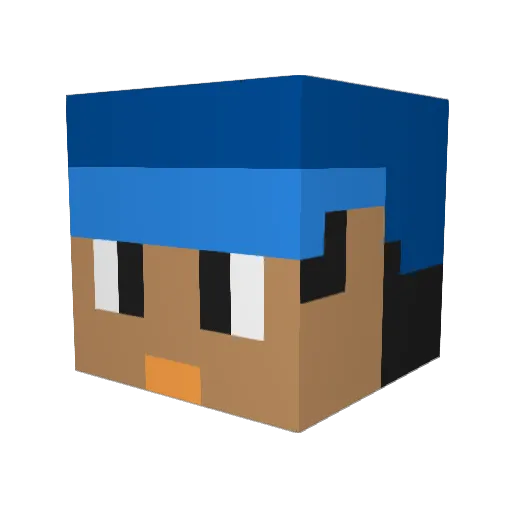 Angelit0000 Minecraft avatar head, 3D render