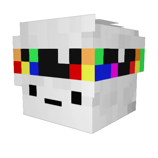 Angelmc09 Minecraft avatar head, 3D render