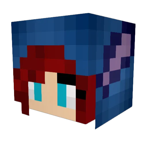 Angelnicollee101 Minecraft avatar head, 3D render