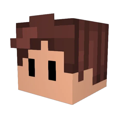 Angelo058 Minecraft avatar head, 3D render