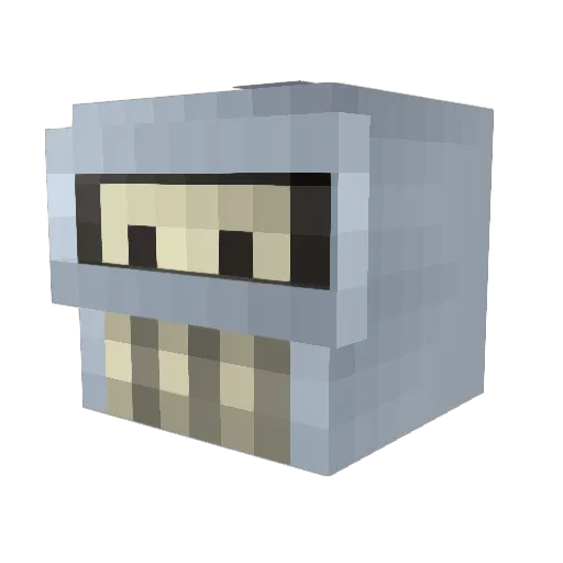 AngeloLAG1 Minecraft avatar head, 3D render