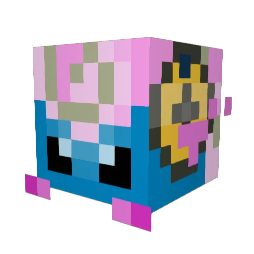 AngeloMorto Minecraft avatar head, 3D render