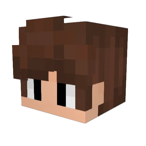 Angelo_rsm Minecraft avatar head, 3D render