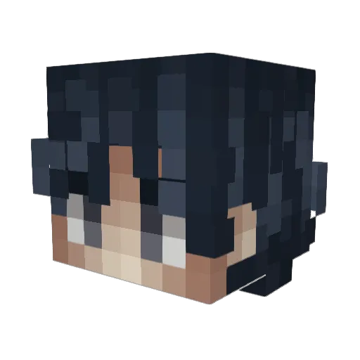 AngelofDeathPT Minecraft avatar head, 3D render