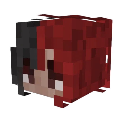 AngelofHellfire Minecraft avatar head, 3D render