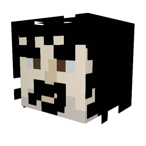 Angelofdeath532 Minecraft avatar head, 3D render