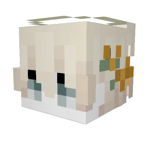 Angelofdeathz_ Minecraft avatar head, 3D render