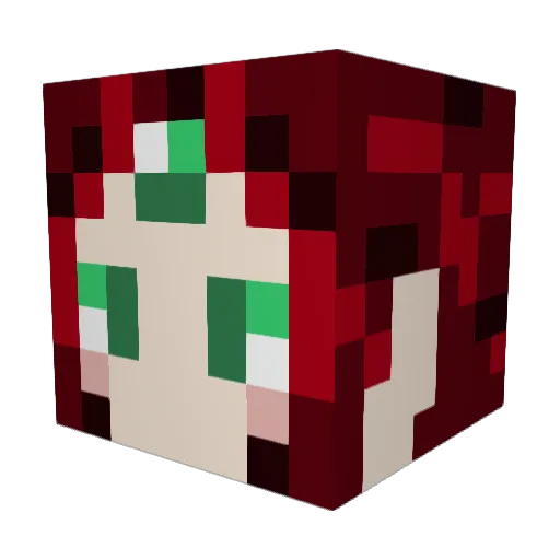 AngeloftheDawn Minecraft avatar head, 3D render