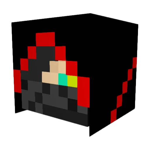 AngelosF Minecraft avatar head, 3D render