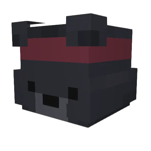 Angeloup Minecraft avatar head, 3D render
