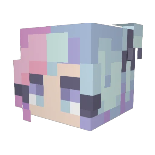 Angelpaladin Minecraft avatar head, 3D render