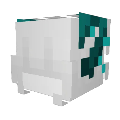 Angelremains Minecraft avatar head, 3D render